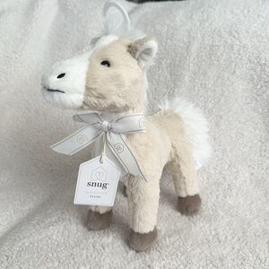 New Snug Tan Cream Horse Pony Foal Plush Toy 10” Baby Gift Stuffed Animal